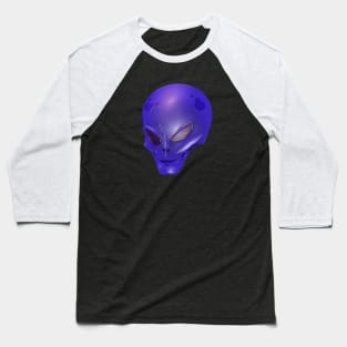 Purple Alien Creature Baseball T-Shirt